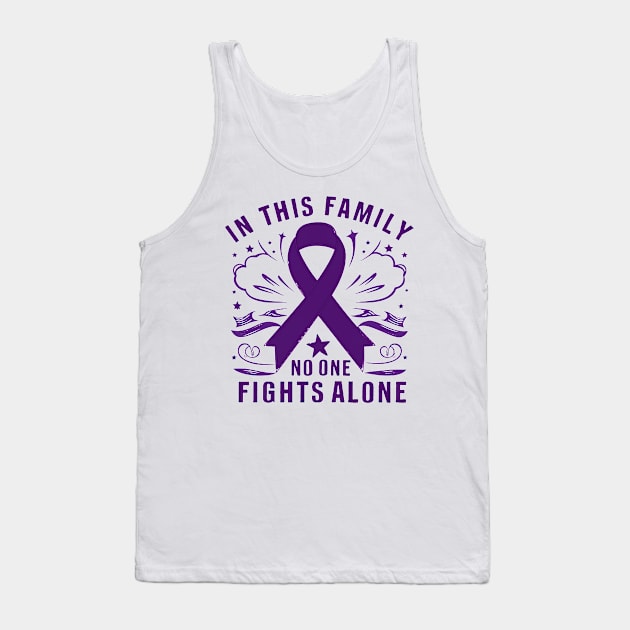 in this family no one fights alone Tank Top by mdr design